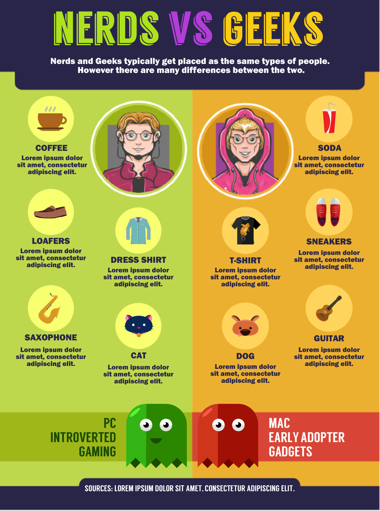 comparison infographics