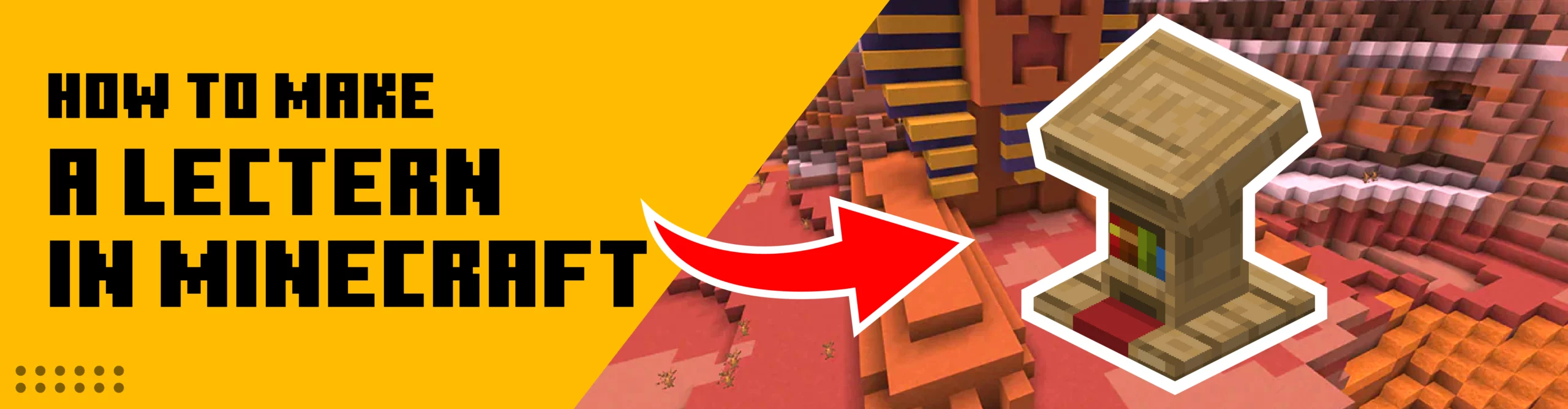 How To Make A Lectern In Minecraft