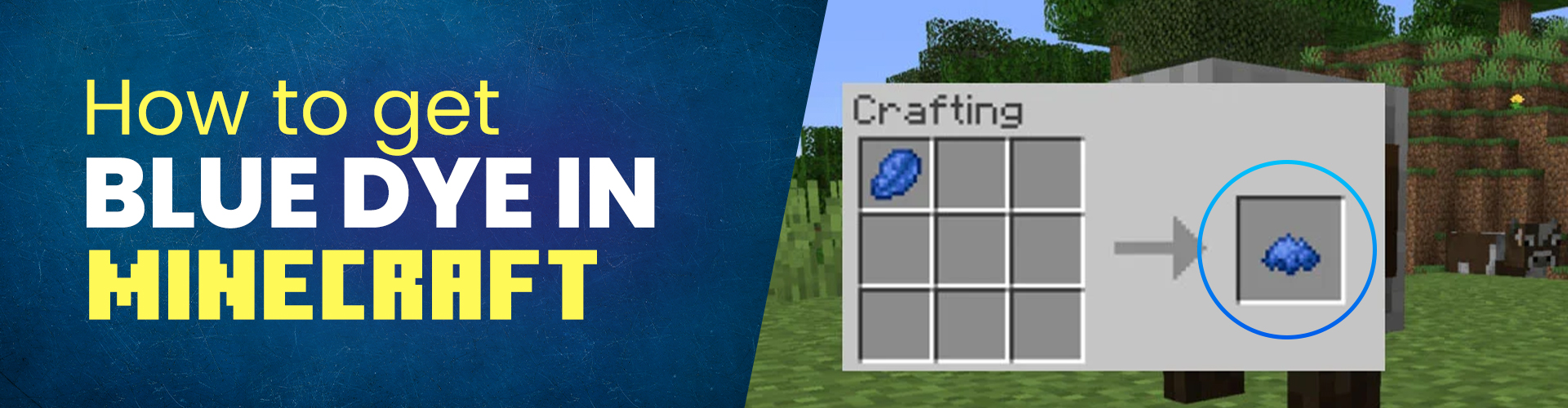 How to make blue dye in minecraft