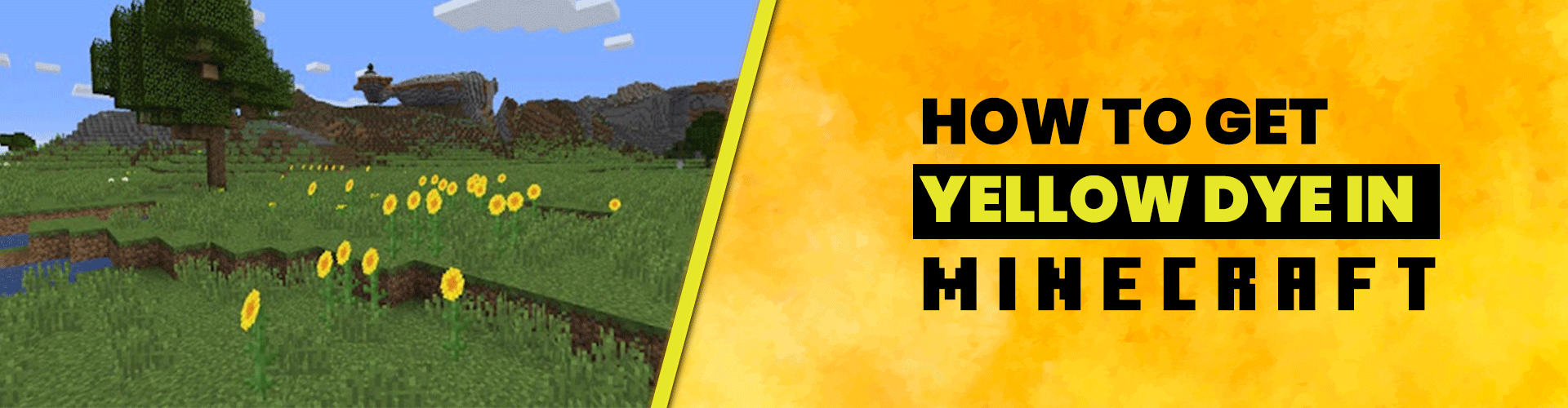 How To Get Yellow Dye In Minecraft