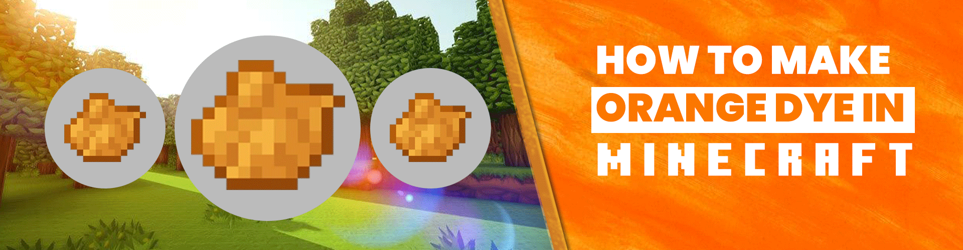 How to make orange dye in minecraft