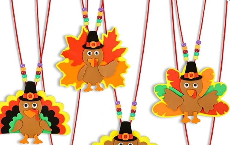 Turkey Necklace Crafts Kits DIY