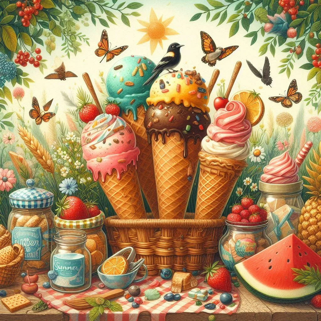 Ice Cream Summer By Peter Sís