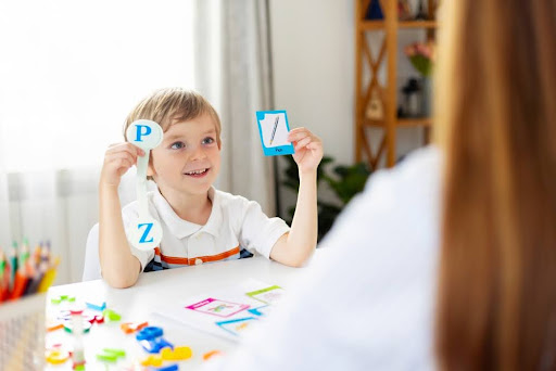 Students Learning With Flashcards