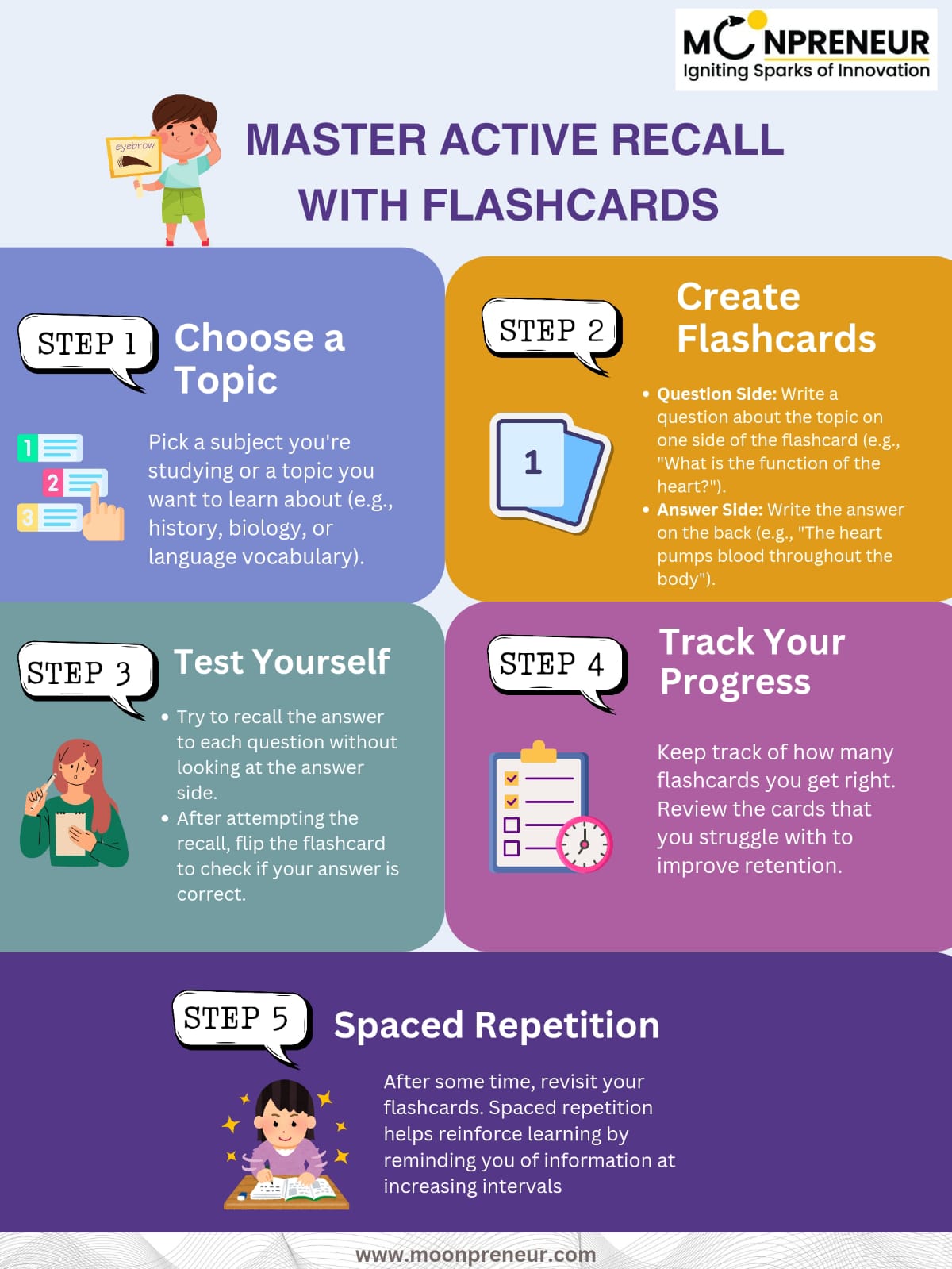 Steps To Master Active Recall With Flashcards