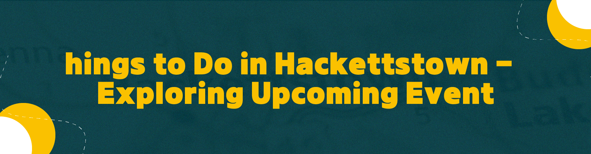 Events in Hackettstown