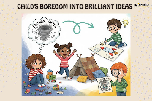 turn child’s boredom into ideas