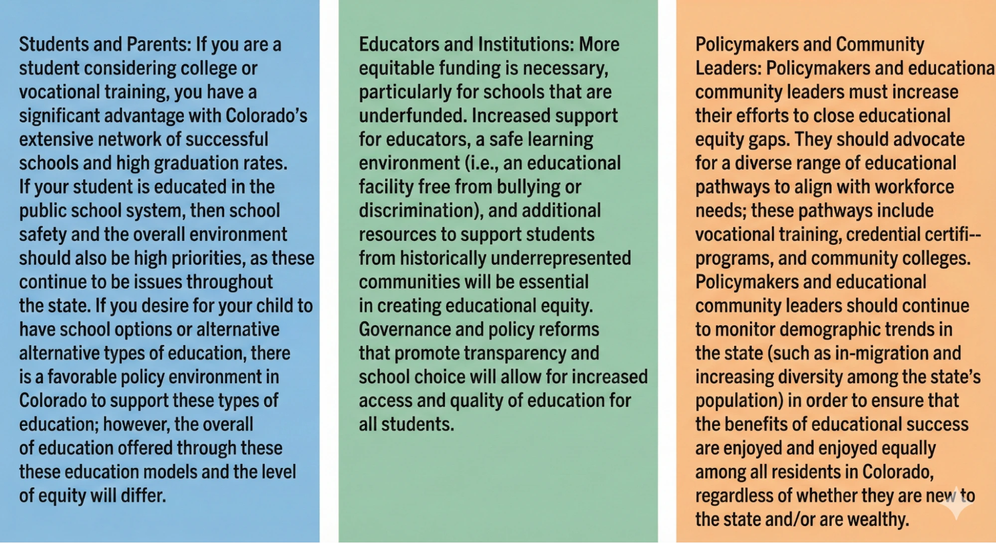 Colorado Education Ranking