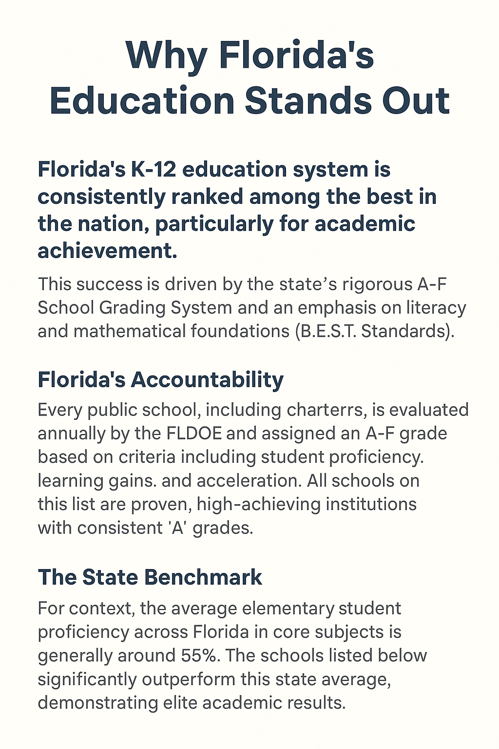 Florida Education Facts
