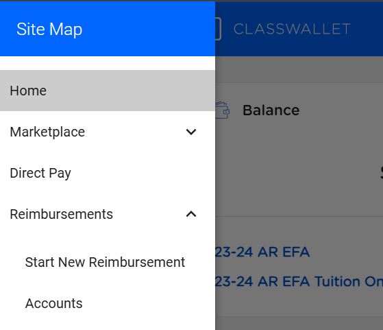 Start New Reimbursement