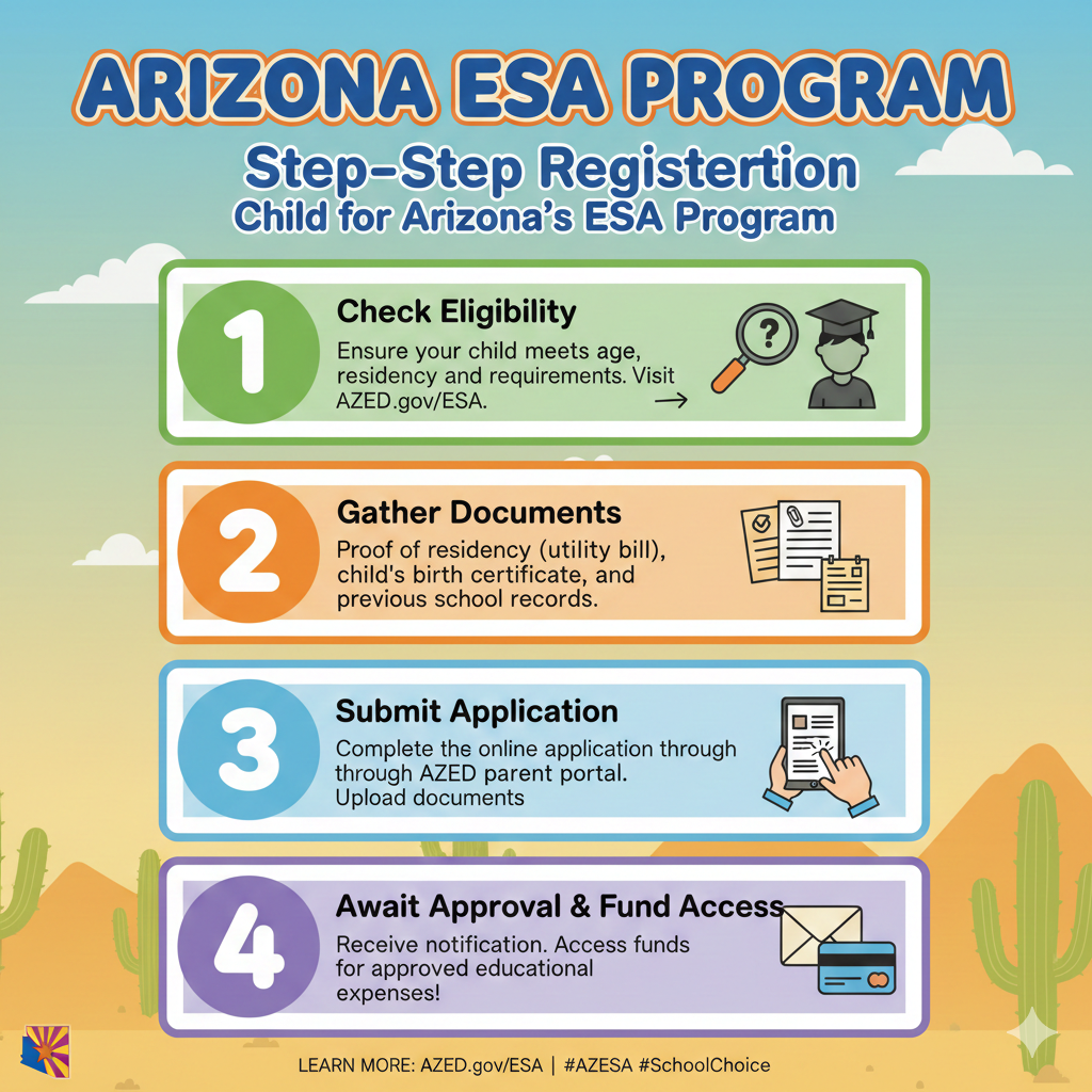 Step By Step Guide to Registering Your Child for Arizona's ESA Program