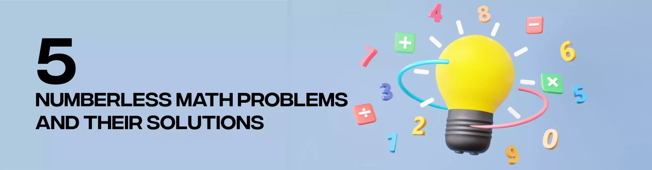 5 numberless math problems