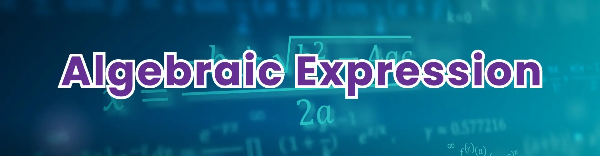 Algebraic Expressions