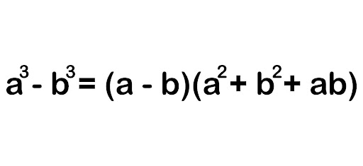 Formula of Cubes (a3 – b3)