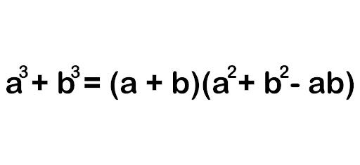 Sum of Cubes (a3 + b3)