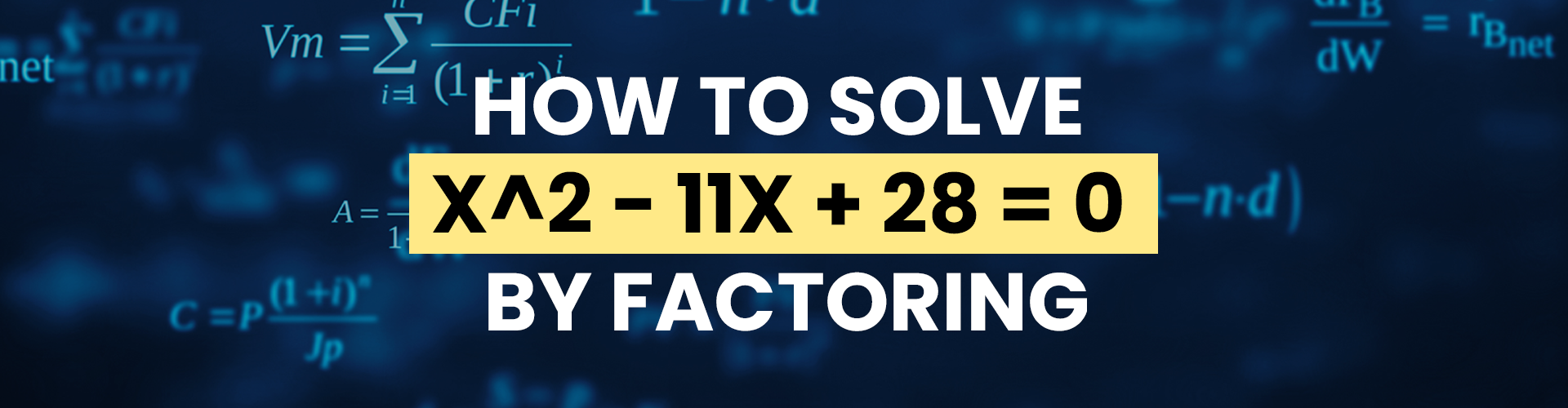 Solving Quadratic Equations