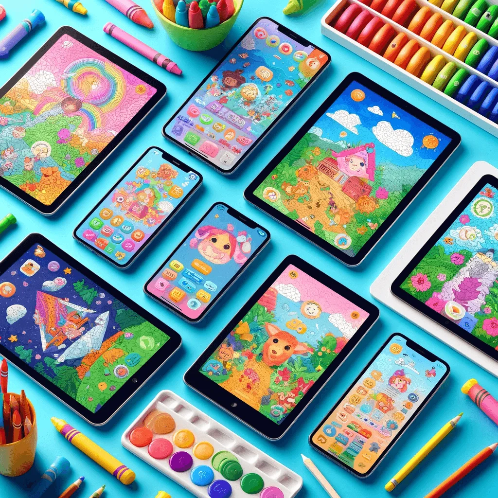 Color by Number Apps for Kids