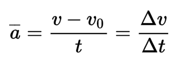 The Formula for Acceleration