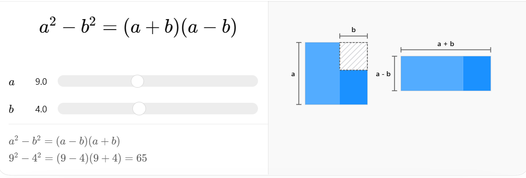 Using Identity a2−b2