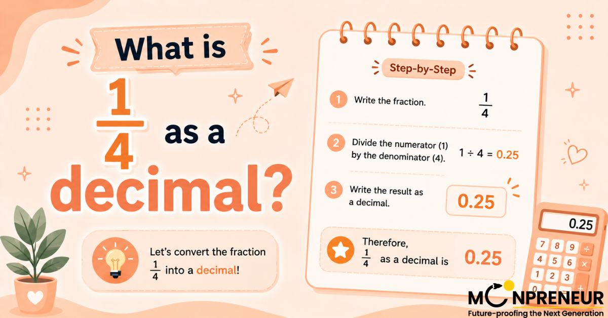 What Is 1/4 as a Decimal? Easy Conversion Guide