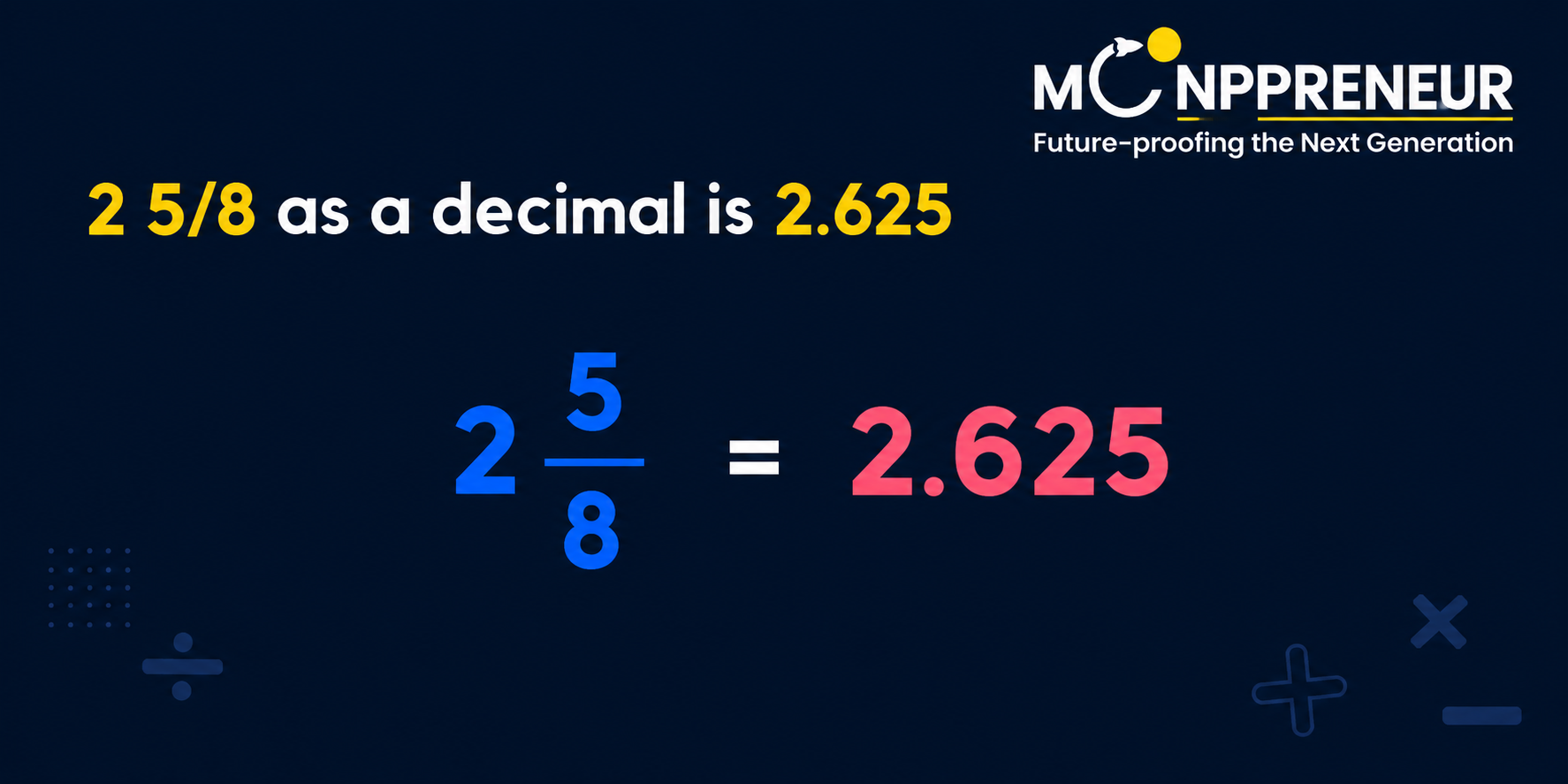 2 5/8 As A Decimal