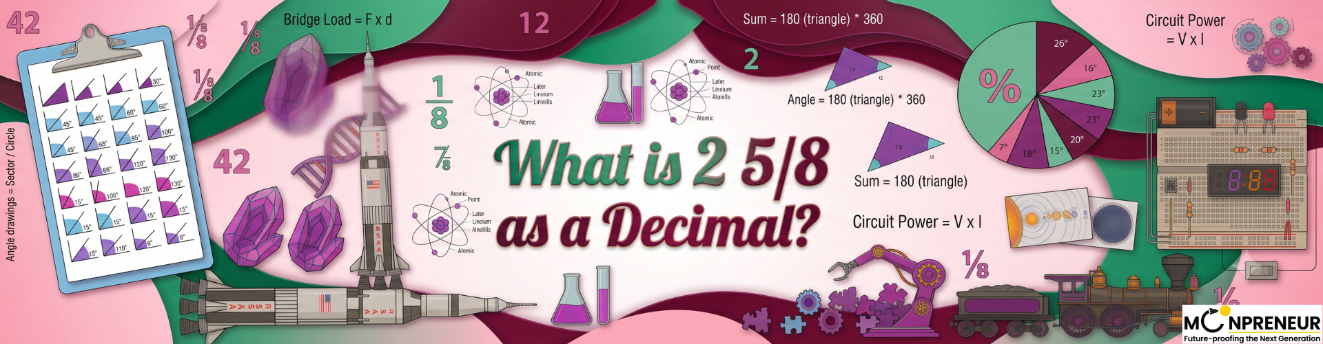 What is 2 5/8 as a Decimal