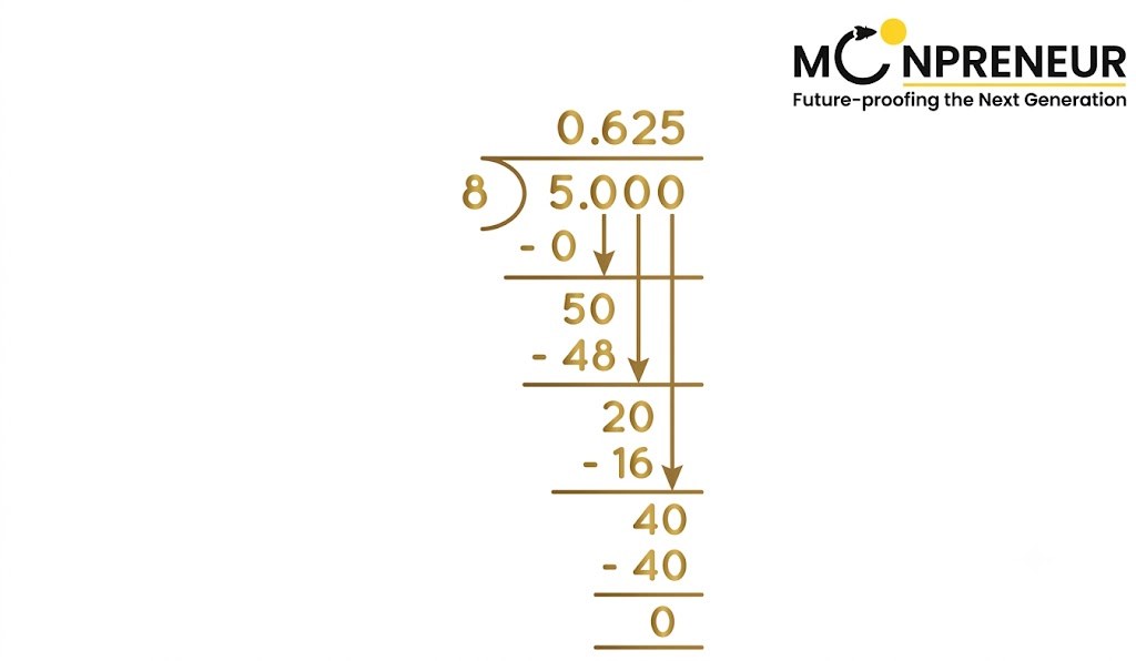 What is 5/8 Decimal