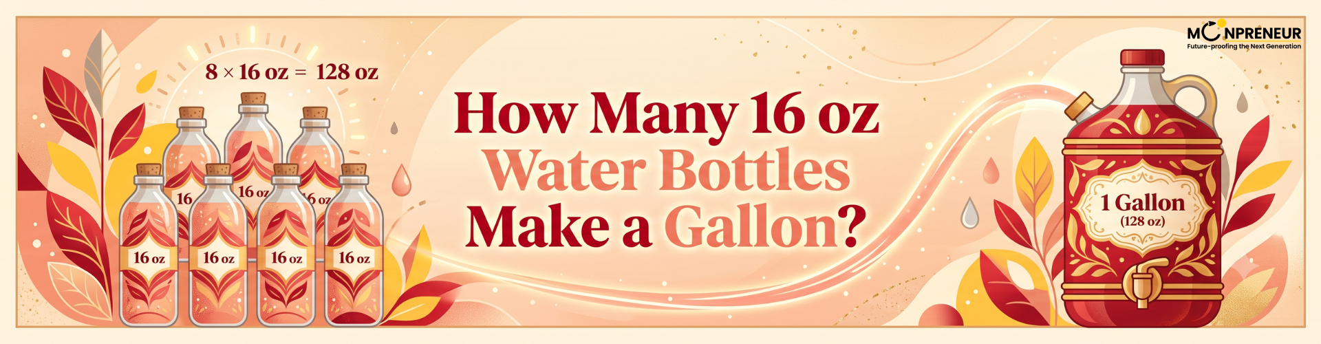 How Many 16 OZ Water Bottles Make Gallon