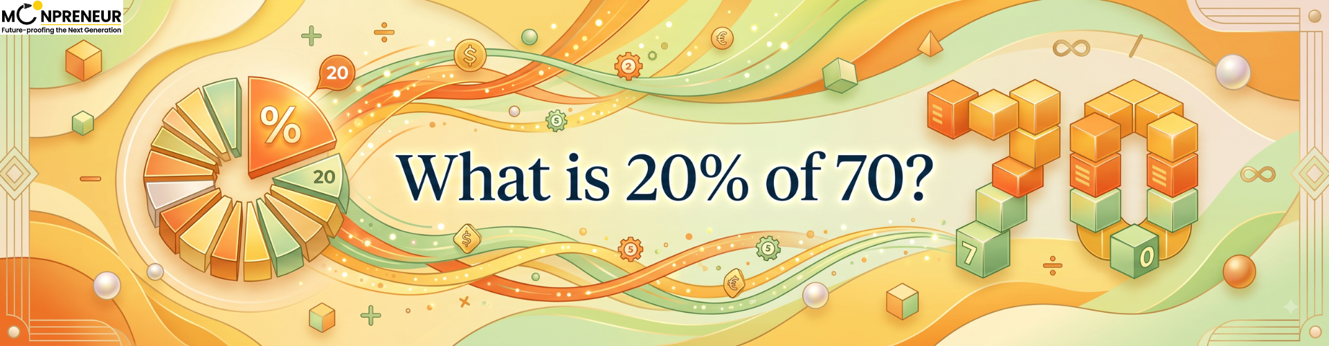 What is 20% of 70