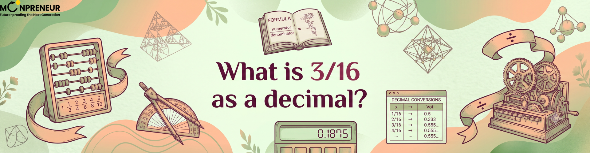 What is 3/16 as a Decimal