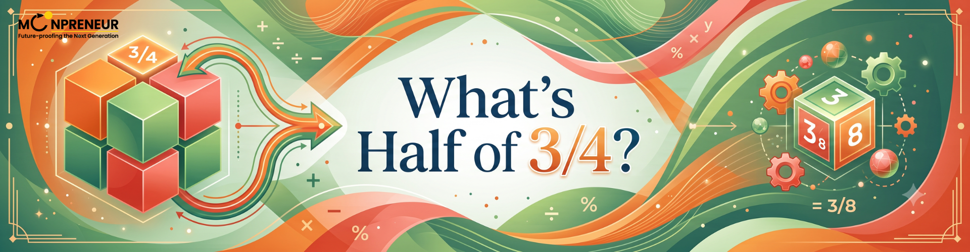 What Is Half Of 3/4