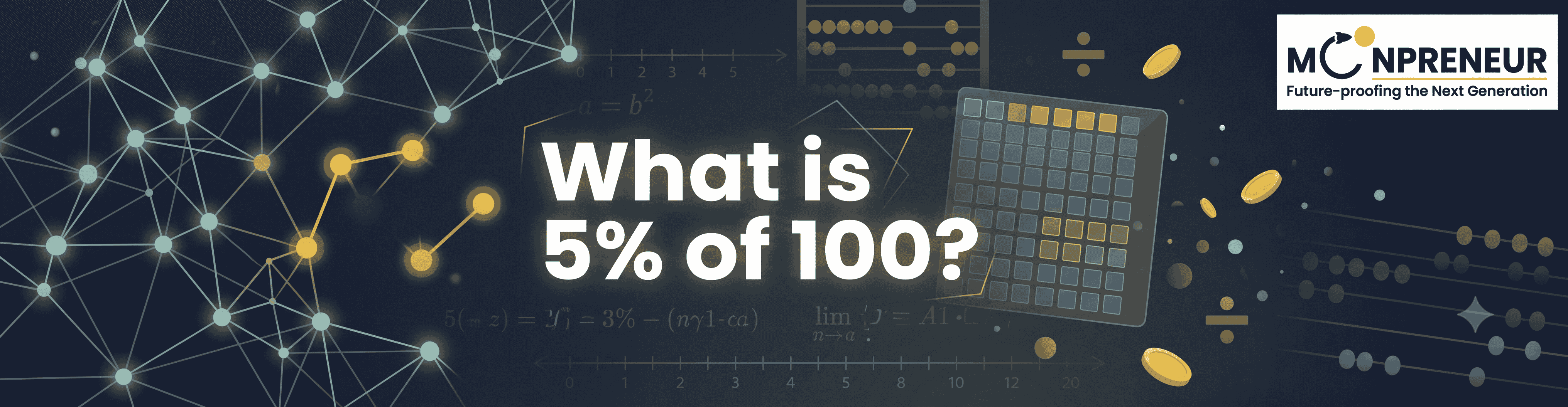 What is 5% of 100?