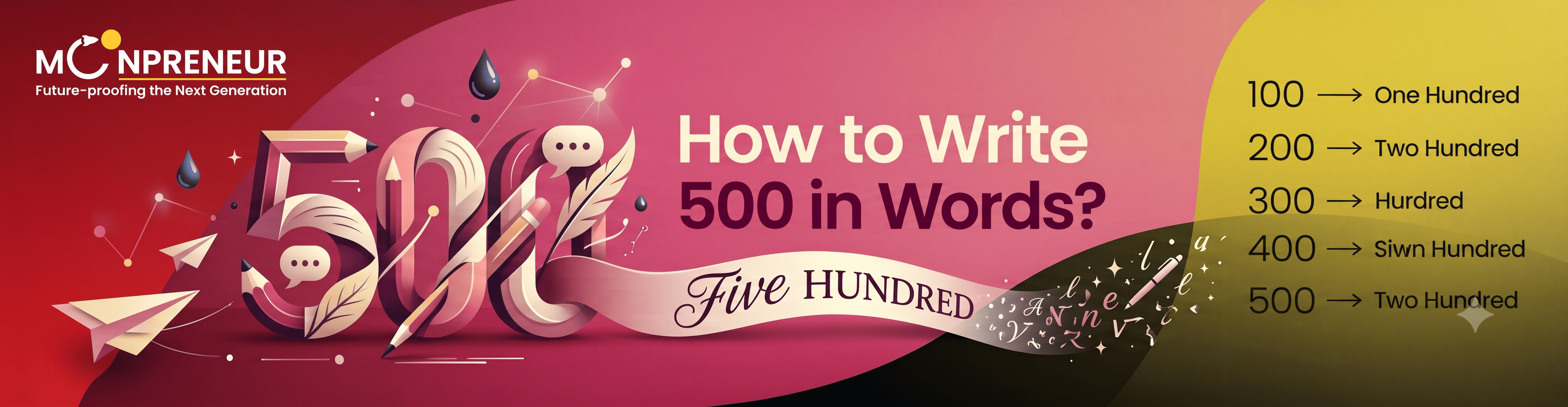 How to Write 500 in Words