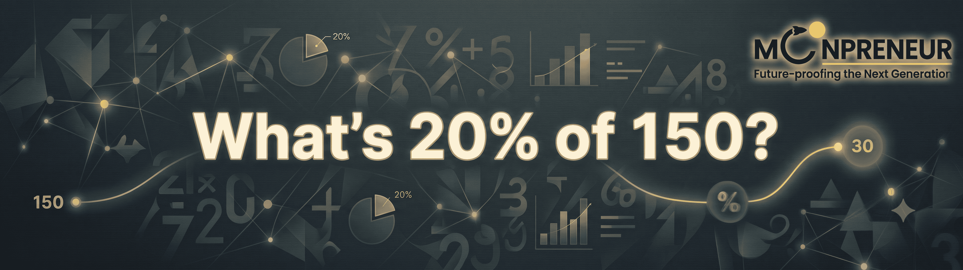 What is 20% of 150?