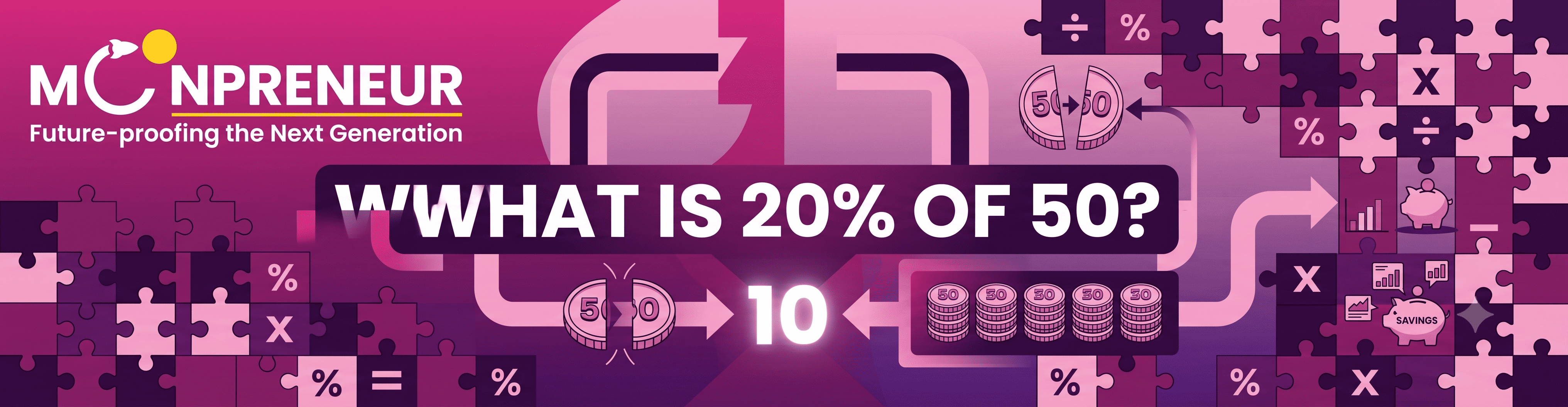 what is 20 percentage of 50