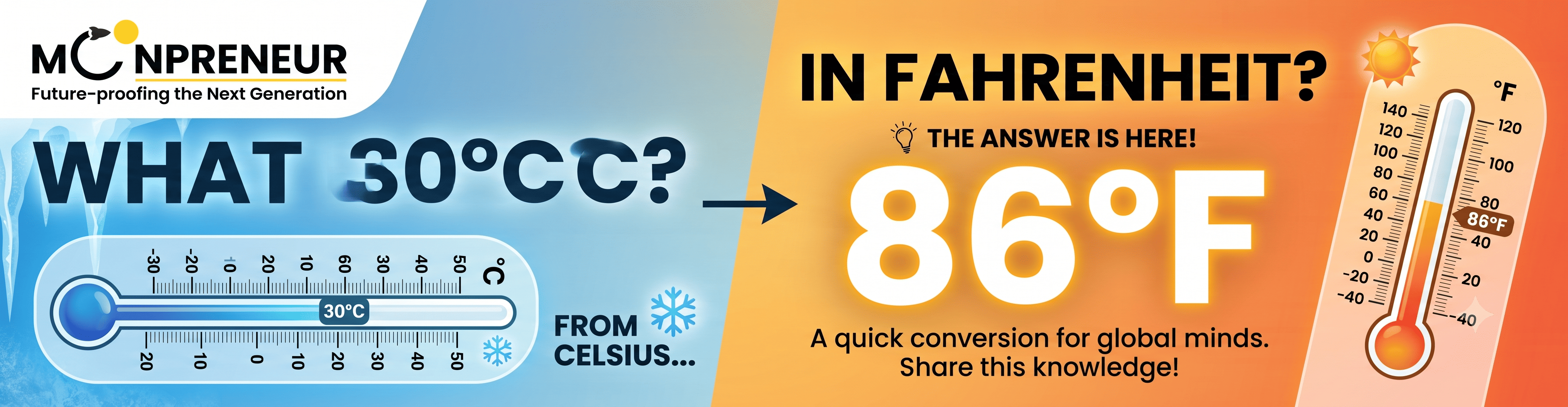 What is 30° c in Fahrenheit