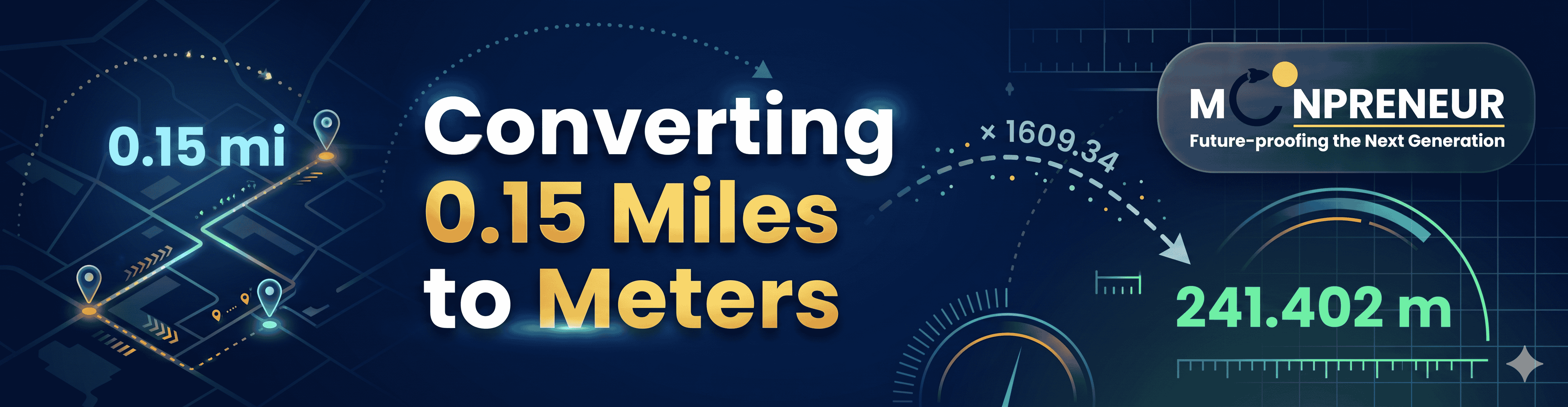 Converting 0.15 Miles to Meters