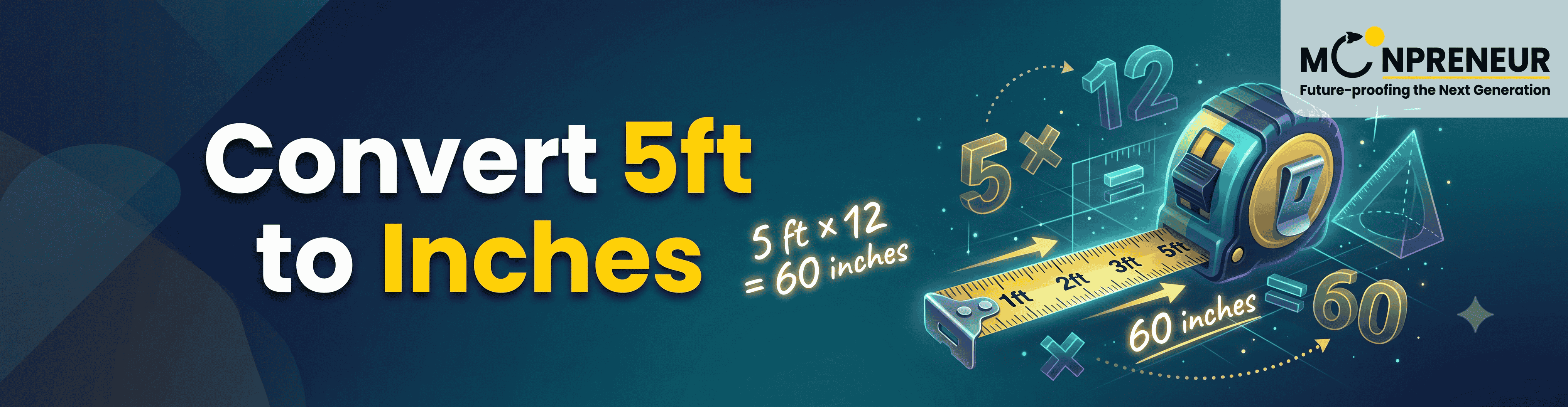 Convert 5ft to Inches