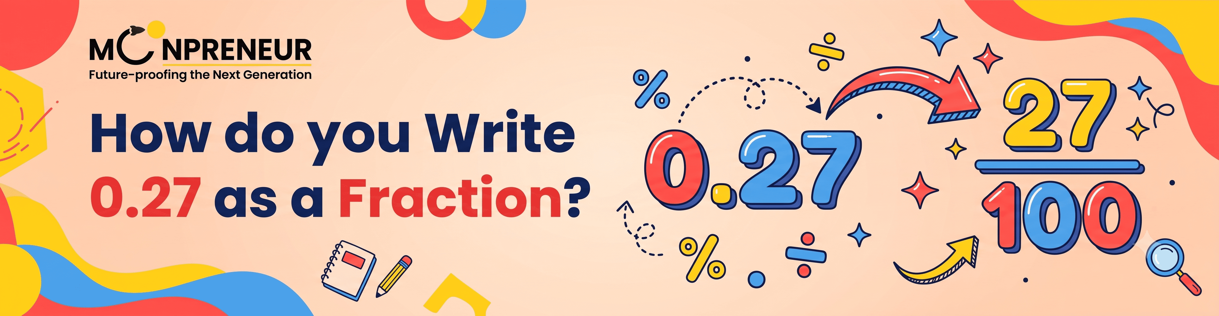 How do you Write 0.27 as a Fraction