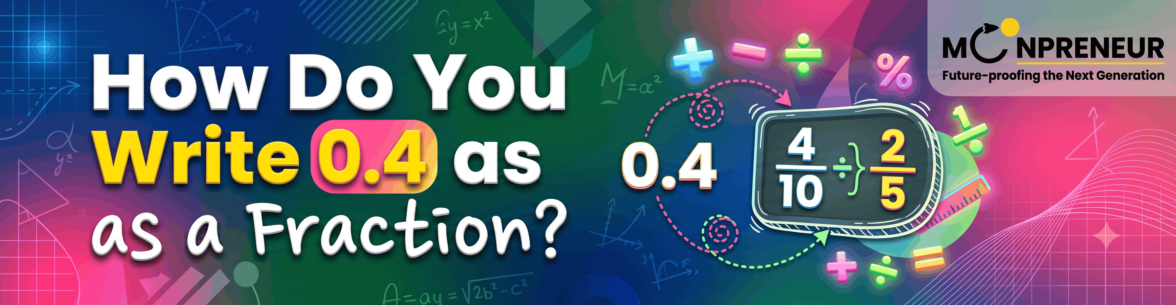 How Do You Write 0.4 As a Fraction