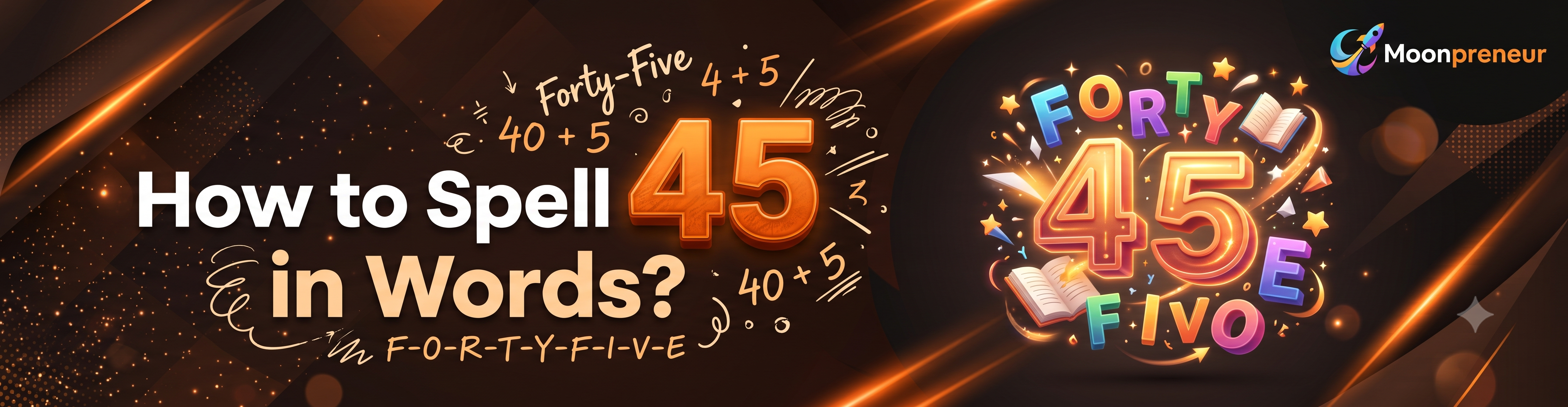 How to Spell 45 in Words 1